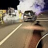 FW-RS: Verkehrsunfall mit PKW in Vollbrand