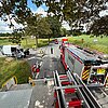 Feuerwehr Kalkar: Transporterbrand auf der Uedemer Straße in Kehrum