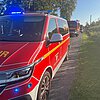 FW Dinslaken: Garagenbrand