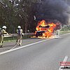 FW-RE: LKW-Brand auf der A2 in Fahrtrichtung Hannover