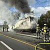 FW-WRN: LKW in Vollbrand auf der Autobahn 1