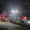 FW-GLA: Feuerwehr Gladbeck unterstützt mit Speziallöschtechnik bei Dachstuhlbrand in Waltrop