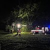 FW Hünxe: Verletzte Person auf einem Jagdhochsitz in Notlage