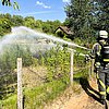 FW Bocholt: Vegetationsbrand am Radweg - Feuerwehr verhindert Ausbreitung