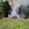 FW-Greven: Landwirtschaftliches Fahrzeug in Vollbrand