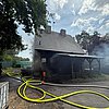 FW-WRN: Realbrandausbildung zum Thema "Elektrische Gefahren an der Einsatzstelle"