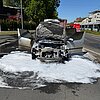 FW-BO: Arbeitsreiche Nachmittagsstunden für die Feuerwehr Bochum: Brandeinsätze und Verkehrsunfall im Nachmittagsverkehr