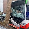 FW-GLA: Schwerer Verkehrsunfall mit Linienbus - 11 Verletzte Personen