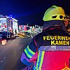 FW Kamen: Schwertransporter mit Mobilkran auf der A2 umgestürzt - beide Fahrtrichtungen betroffen