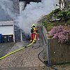 FW-Heiligenhaus: Brennender PKW in Garage