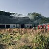 FW Kranenburg: Brand in leerstehender Scheune - Feuerwehr verhindert Ausbreitung