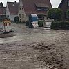 FW Lage: Unwetter über Lage: Feuerwehr rückt zu mehreren Einsätzen in Kachtenhausen und Hagen aus
