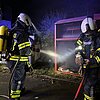 FW-EN: Brand im Altkleidercontainer