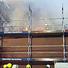 FW Datteln: Brand an der Fassade der renovierten Realschulturnhalle