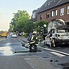 FFW Schwalmtal: Pkw-Brand in Amern - Fahrer bleibt unverletzt
