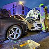 FW-DT: Zwei Einsätze kurz nacheinander - Verkehrsunfall und brennender Mülleimer