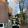 FW Rösrath: Gebäudebrand in Kleineichen: Feuerwehr Rösrath im Großeinsatz