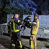 FW Datteln: Feuer in Kleingartenanlage