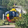 FW Hagen: Unfall auf Betriebsgelände, zwei verletzte Personen nach Reifenplatzer, Rettungshubschrauber im Einsatz