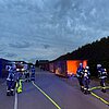 FW-WRN: Brennender Seefrachtcontainer im Gewerbegebiet Baaken