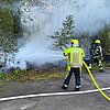 FW Hünxe: Brand in einem Waldstück