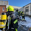 FW-WAF: Müllpresse in Brand