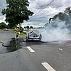 FW Alpen: Pkw Brand auf der B 57