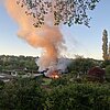 FW-MH: Vollbrand einer Gartenlaube in MH-Saarn