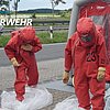 FW-MG: Chemikalienaustritt, eine Person verletzt