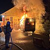 Feuerwehr Goch: Feuerwehr verhindert Gebäudebrand