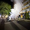 FW-MK: Nächtlicher Brand an einem Gebäude am "Sonnenweg"