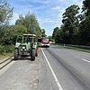 FW-Schermbeck: Traktor verliert Hydrauliköl - Ölspur
