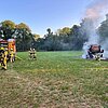 FW Menden: Fahrzeugbrand in Halingen - Schnelles Handeln verhindert Ausbreitung