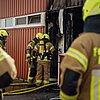 FW-DT: Brand in einem Gewerbebetrieb in Detmold Loßbruch