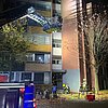 FW-OB: Brand in einem Fahrstuhlschacht