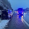 FW-RS: Verkehrsunfall auf der Autobahn sowie mehrere wetterbedingte Rettungsdiensteinsätze in den Morgenstunden