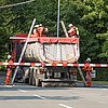 FW-E: Ammoniakaustritt aus LKW - Feuerwehr im Großeinsatz