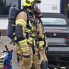 FW Bad Oeynhausen: "Industriebrand" in Eidinghausen/Hauptamtliche und Freiwillige Feuerwehr bestreiten gemeinsame Übung.