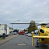 FW Datteln: Rettungshubschrauber - Landung in Datteln