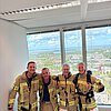 FW-KLE: Vier Klever Feuerwehrleute meistern den Firefighter Stair Climb