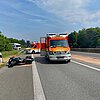 FW Paderborn: Verkehrsunfall mit einem Motorrad auf der Bundesstraße 1