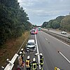 FW Sonsbeck: Absicherung einer Einsatzstelle auf der A57