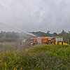 FW-DO: Vegetationsbrand auf Haldenfläche in Dortmund Eving - Feuerwehr Dortmund im Einsatz
