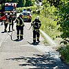FFW Schwalmtal: Kleinbrand eines Grünstreifens in Amern