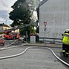 FW-RS: Zimmerbrand in Mehrfamilienhaus - Zwei Personen verletzt.