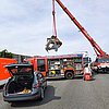 FW-OB: Zwei Verkehrsunfälle fordern Einsatz der Feuerwehr - Schwerer Unfall auf der A3 mit verletzten Pferden