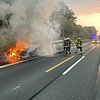 FW-DO: Brennender PKW auf der BAB A45 - Fehlende Rettungsgasse