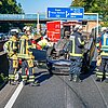 FW-BO: Verkehrsunfall auf der A40: Eine verletzte Person nach Alleinunfall