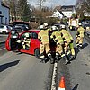 FW-EN: Drei Einsätze am zweiten Februar Wochenende - Brandnachschau, Verkehrsunfall, Brandmeldealarm