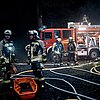 FW Hünxe: Zehn Verletzte nach Gebäudebrand - Feuerwehr Hünxe übt den Ernstfall